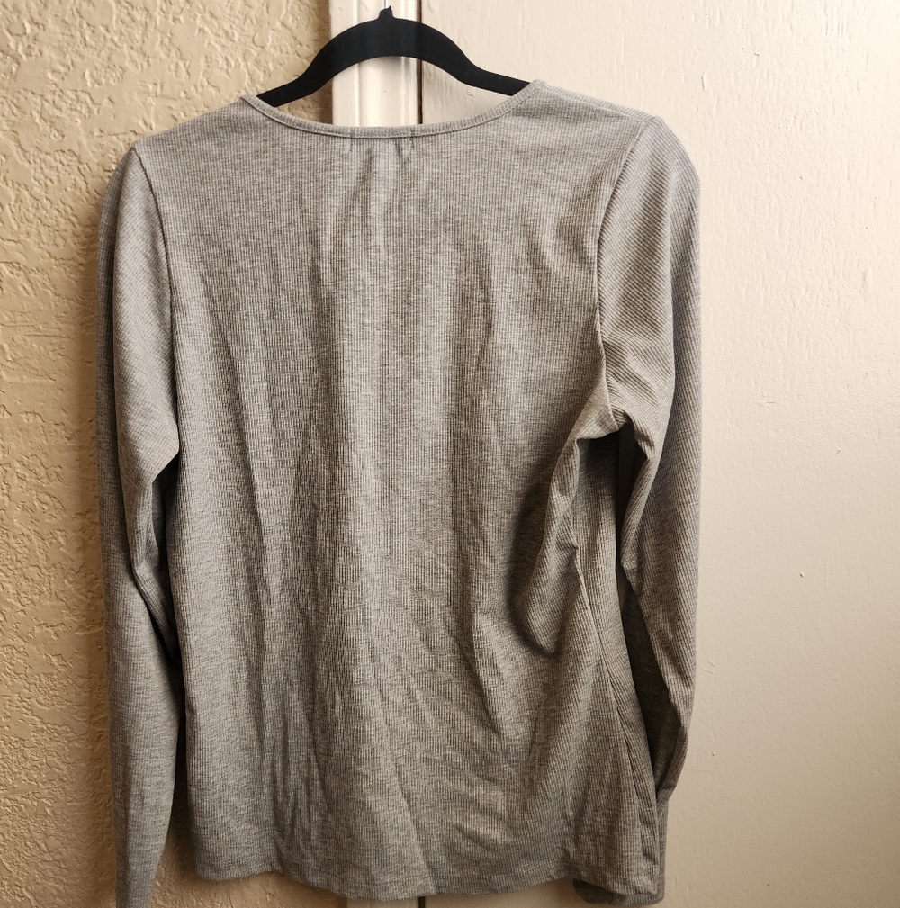 Warehouse One - Ribbed Long Sleeve Tee - Picture 2 of 4